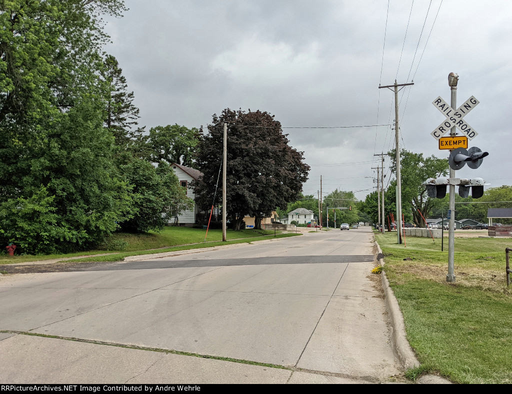 Looking west at what's left of the 7th St. SE crossing